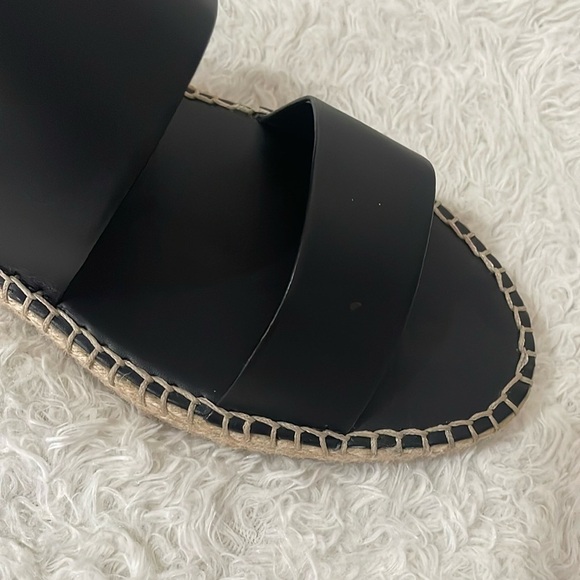 Cole Haan Black Sandals with Gold Accents - Picture 7 of 14